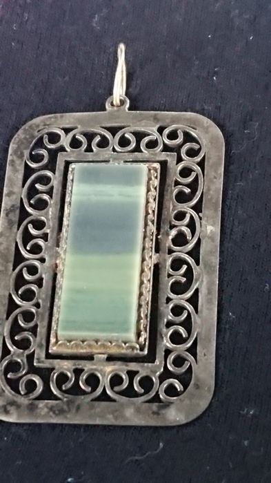Серебряный винтажный кулон СССР, ХЮЗ 1975год  проба 875.