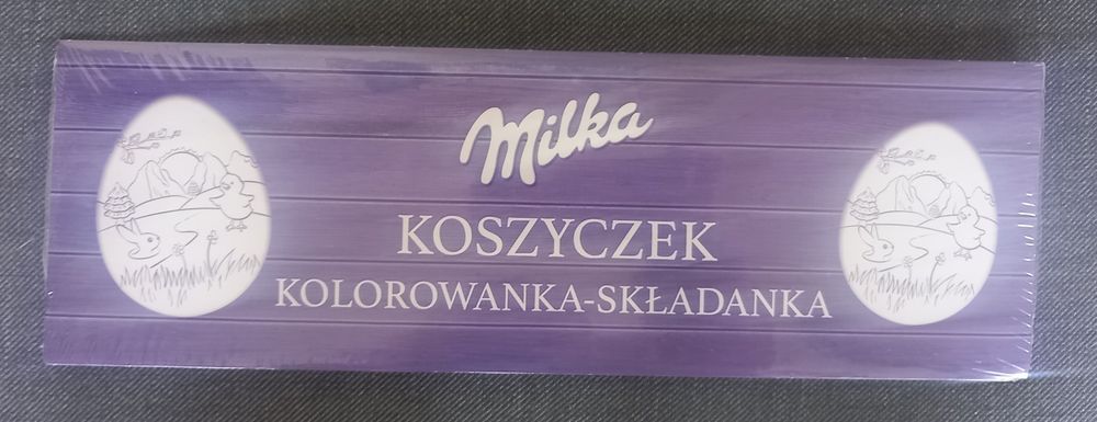 Kolorowanka/składanka koszyczek