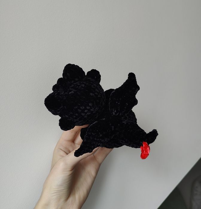 Toothless (Modelo 2) em Crochet | Amigurumi