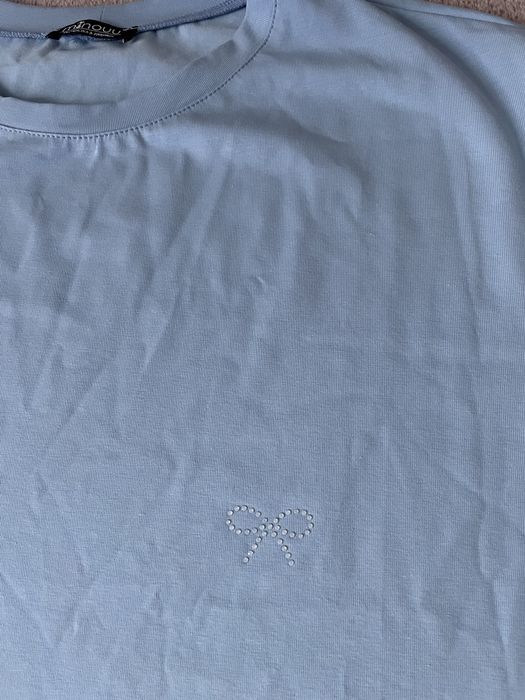 T-shirt Minouu kolor błękitny najnowsza kolekcja