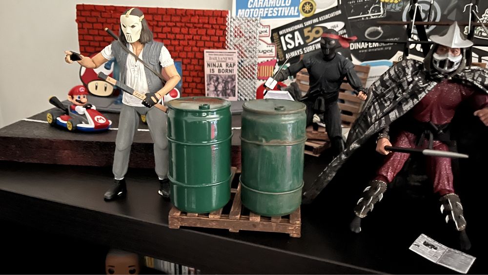 barril de oleo ideal para decorar dioramas action figures