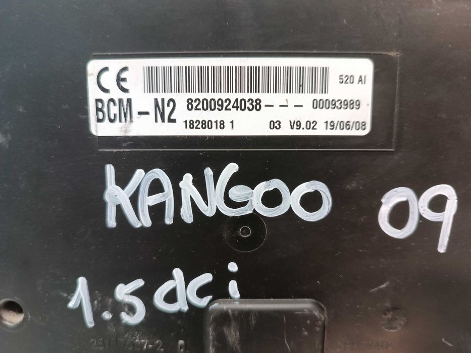 MODULO BCM RENAULT KANGOO II - 8200924038 1828018