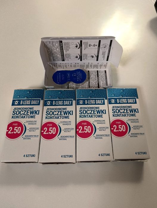Soczewki jednodniowe B-Lens Daily -2.50