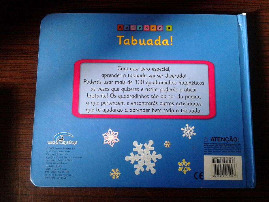 Magnetic Children's Book Learn the Multiplication Table, like NEW!64586133395202122