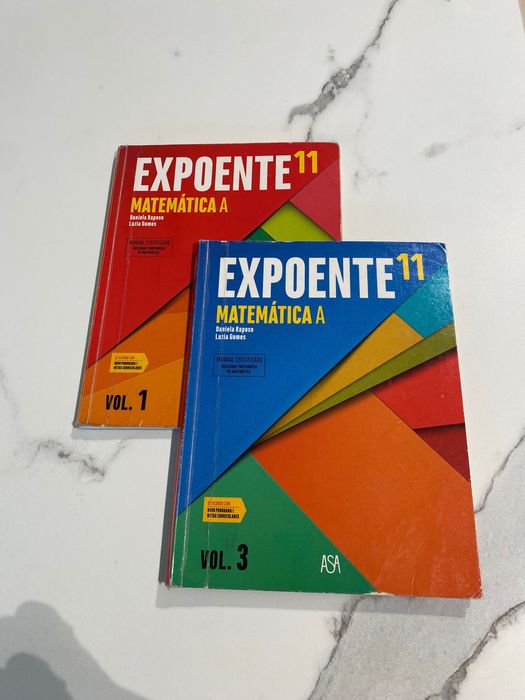 Manual Matemática A Expoente 11° volume 1 e 3
