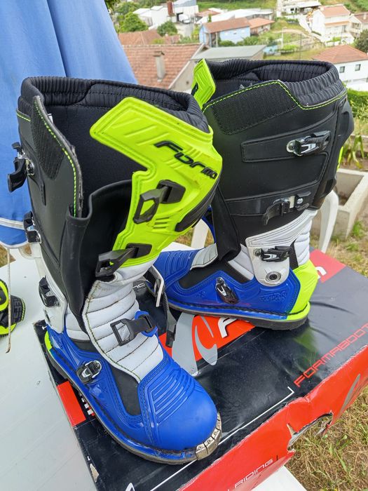 botas n45 Forma e joelheiras acerbis motocross