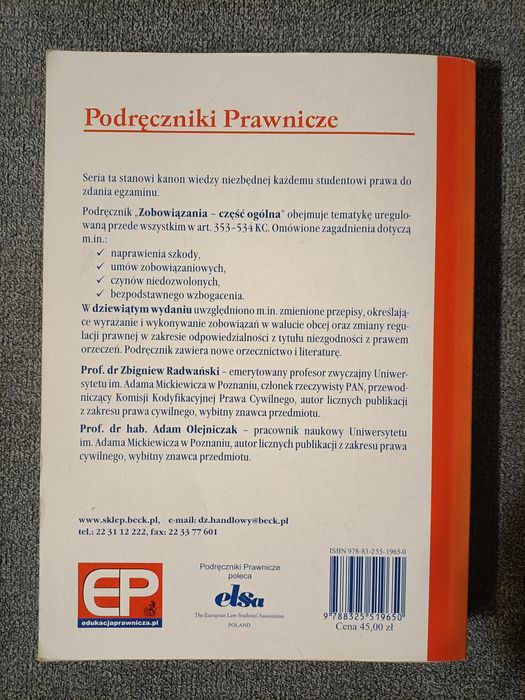 Zobowiązania część ogólna CH Becka