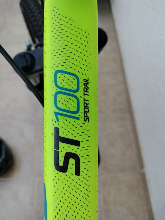 Bicicleta ROCKRIDER BTT ST 100 cor Amarela