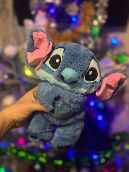 Стіч іграшка дихаючий стич мягкая музична з підсвіткою