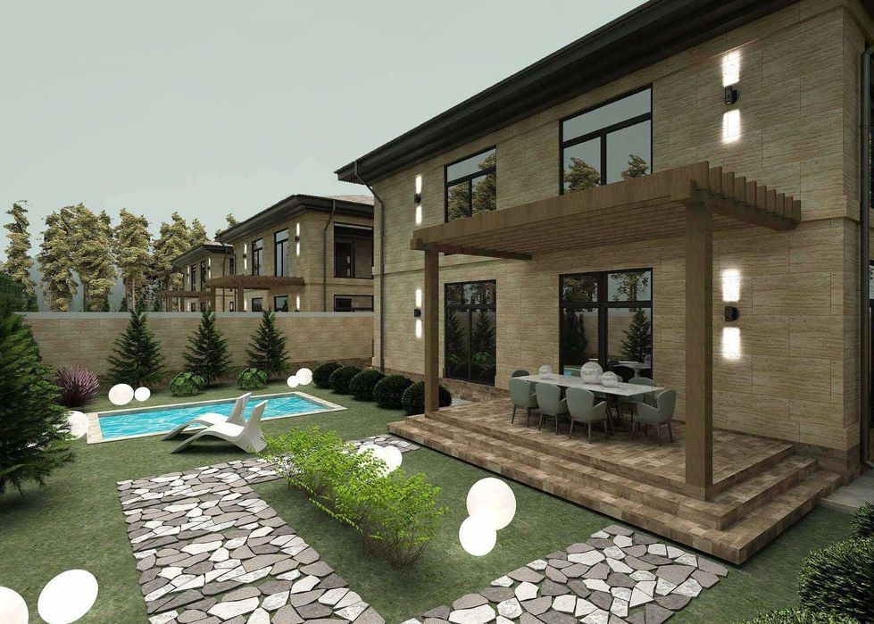 Новый дом из красного кирпича район 12 ст.Б.Фонтана!