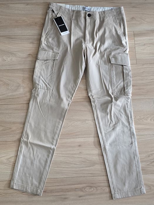 Nowe spodnie materiałowe, Jack & Jones Jpstmarco Cargo, 32/32