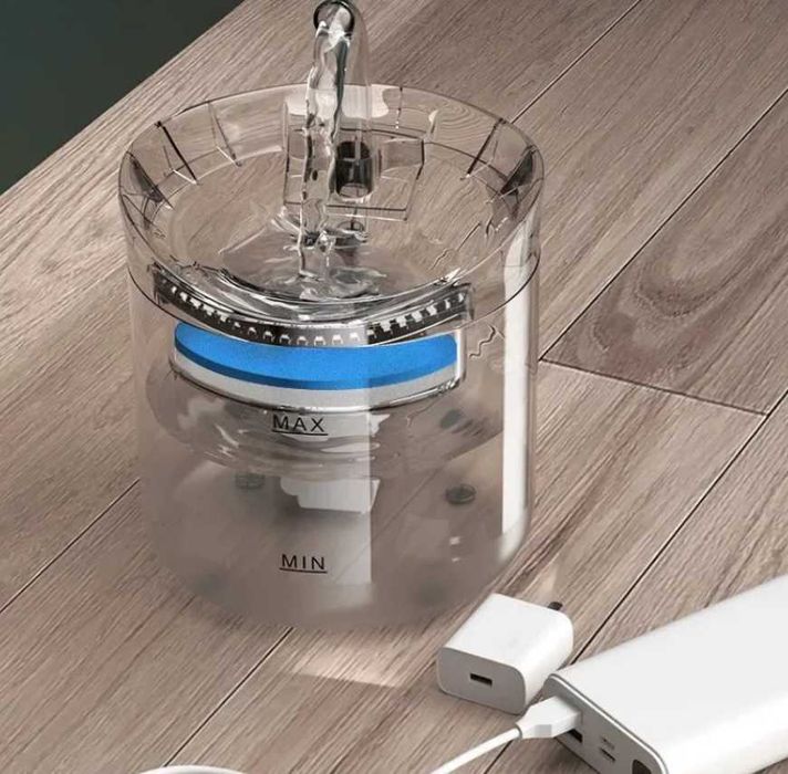 Автоматический фонтан-поилка для котов и собак