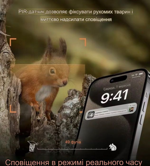 Фотоловушка Mini900Pro 4G 30 Мп 2K UCon с солнечной панелью
