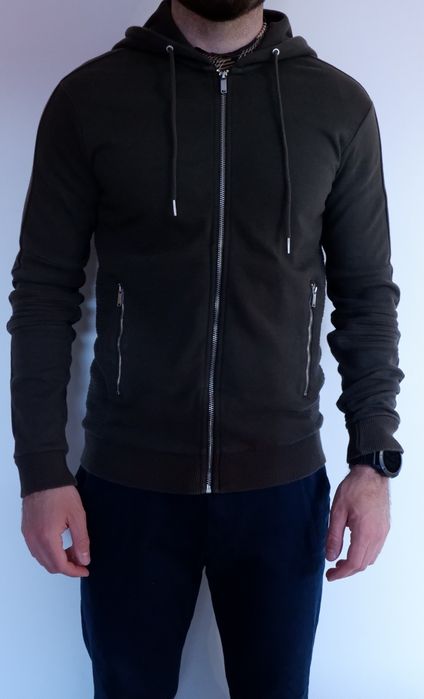 Bluza męska rozpinana, zasuwana - na zamek - z kapturem