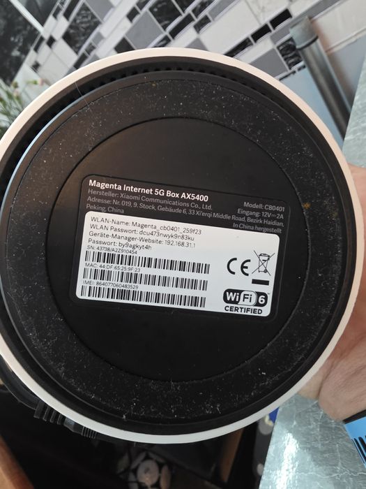 Router Xiaomi 5G box bez sim locka