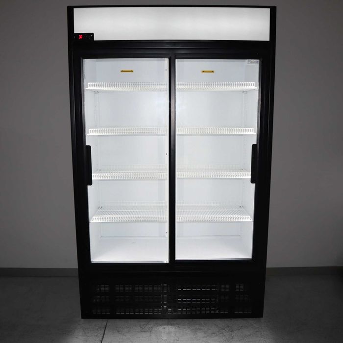 Armário de frio com duas portas de correr em vidro