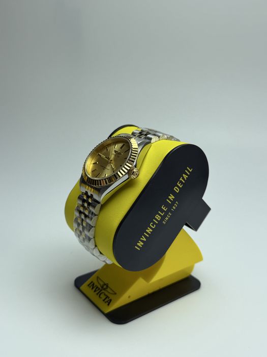 Invicta 29405, жіночий стильний годинник, жіночі інвікта, годинник з золотистим циферблатом