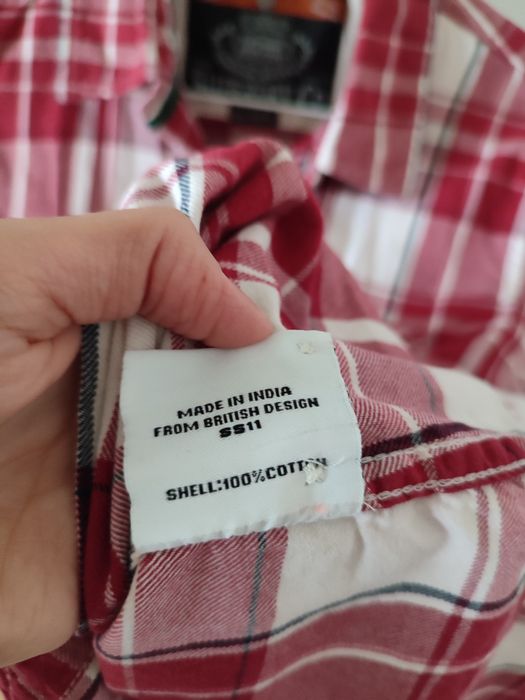 Koszula Superdry S/M kratka czerwona