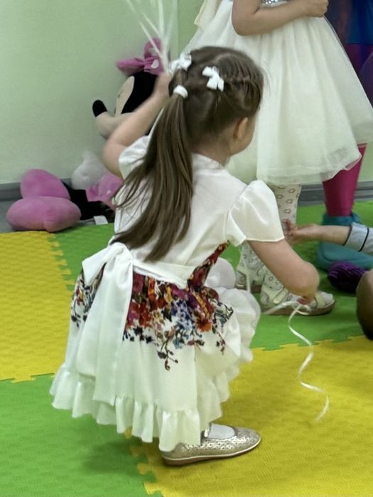 Сукня шифонова з акварельним малюнком