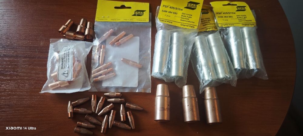 Dysze gazowe i końcówki prądowe  migomaty