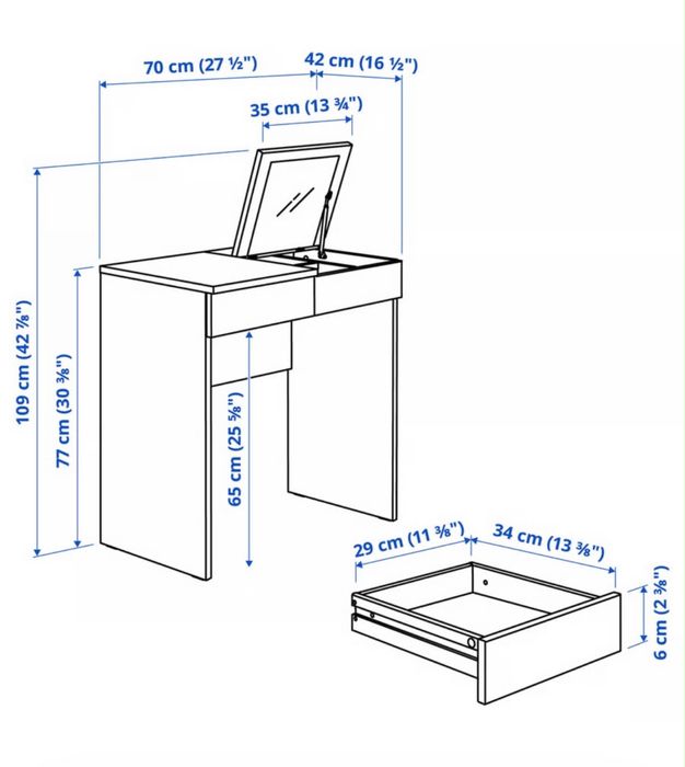 Toaletka / Szafka nocna Ikea Brimnes
