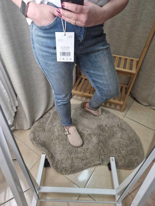 NOWE jeansy M.Sara wysoki stan rozm L/XL XL / 42 / 14
