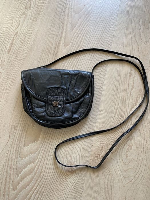 Skorzana torebka okay sac czarna vintage