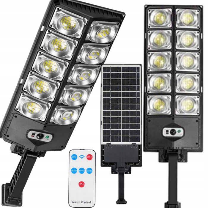 Mocna Lampa uliczna 1000 W 45000 lm zasilanie solarne