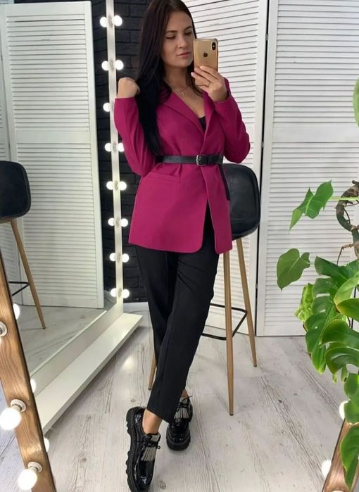 Класичний брючний жіночий костюм НОВИЙ,Костюм офісний+ подарунок