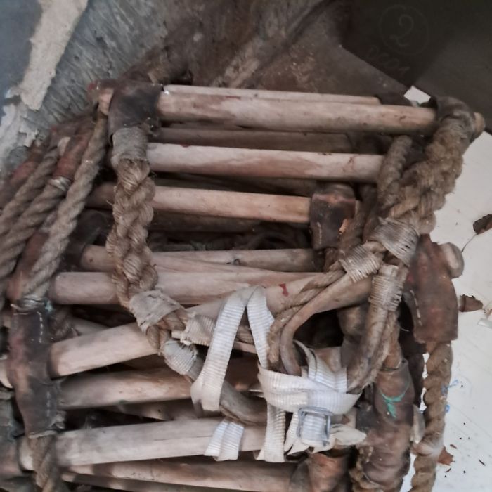 Drabina dachowa wystrój duża 10 mb aranżacja Loft Marine Vintage ozdoba