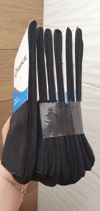 6x Bezuciskowe skarpetki Medical medyczne bawełniane 44-46