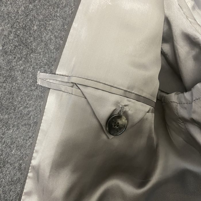 Чоловіче сіре вовняне пальто boss