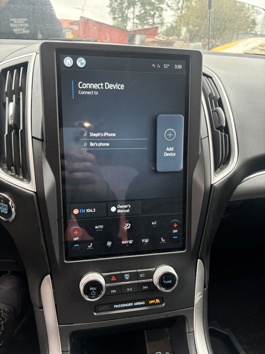 Radio Tablet Sync 4 komplet Ford Edge Lift USA