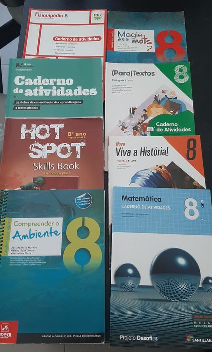 Manual e caderno de atividades vários anos