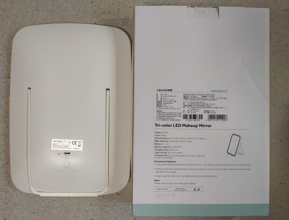 Зеркало для макияжа с подсветкой Xiaomi JORDAN & JUDY версия NV505