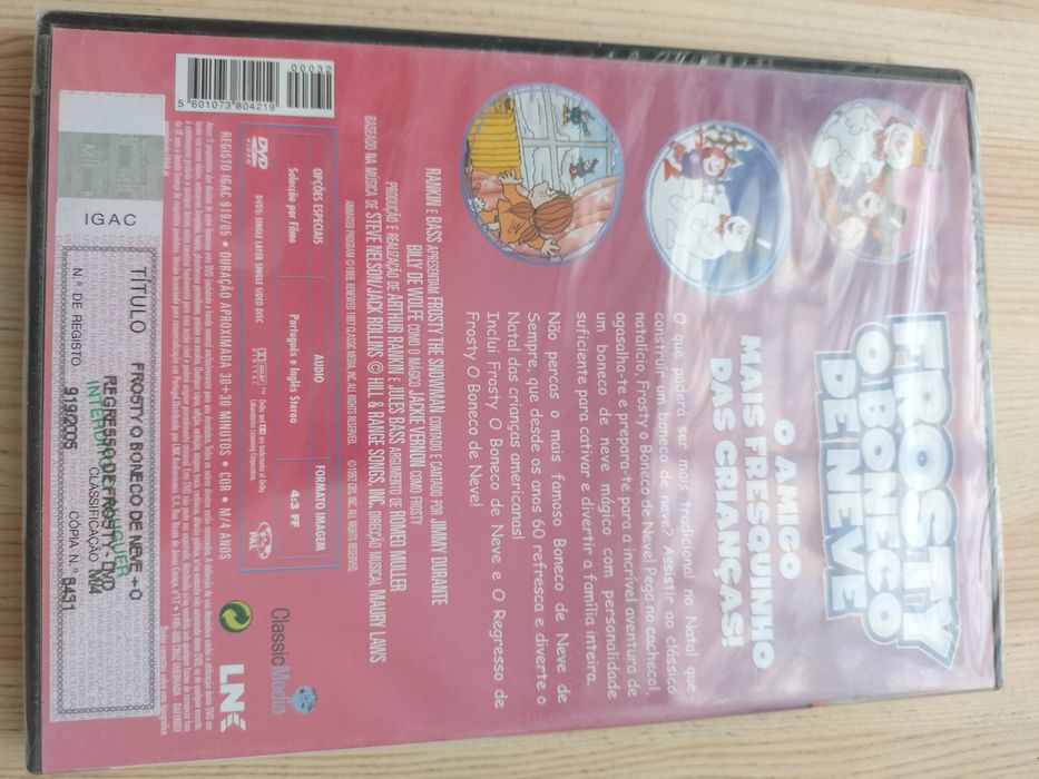 DVD - Frosty o boneco de neve novo