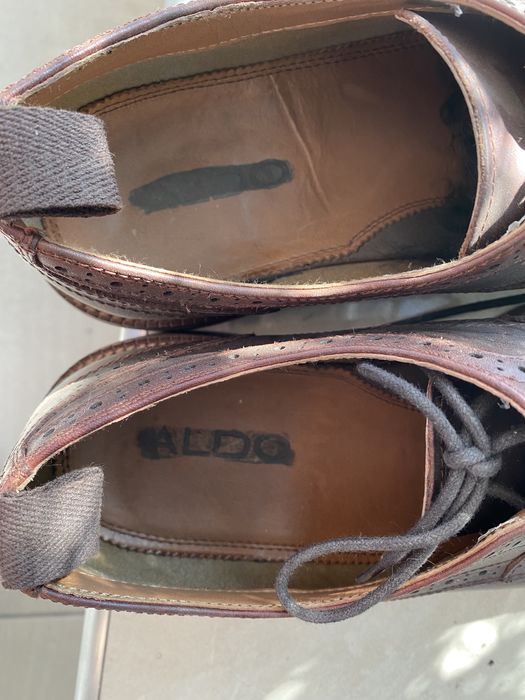 Oxfordy derby polbuty meskie Aldo skorzane 44