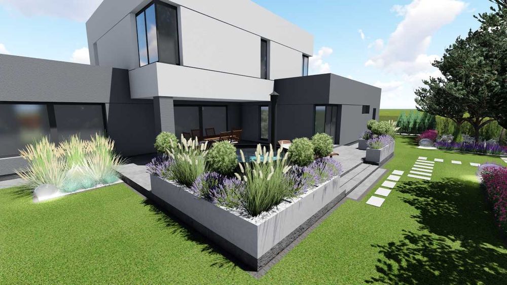 Projektowanie OGRODÓW, wizualizacja ELEWACJI gratis