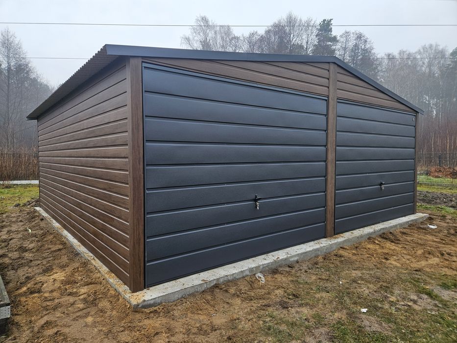 PROMOCJA 6x6 POD Garaze Blaszane Garaz Blaszany Blaszak Blaszaki Drewnopodobny