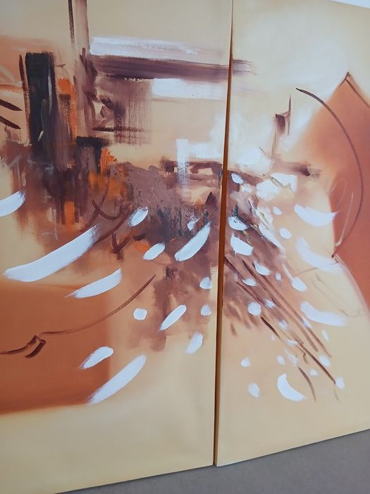 Duas telas que fazem um quadro unidas