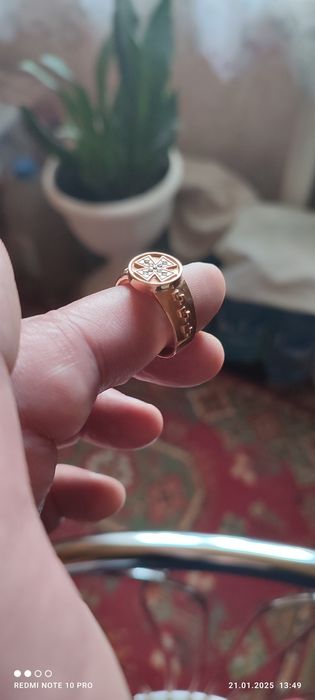 Печатка мужская 21 размер 585 проба 6,10гр18.000гр