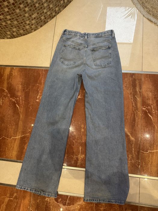 Spodnie jeansowe h&m baggy bootcut rozm. 164 s