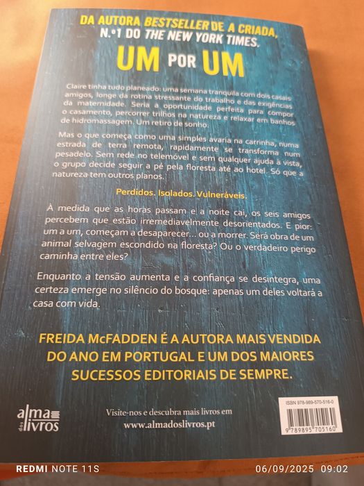 Livro NOVO UM por Um da FREIDA McFADDEN