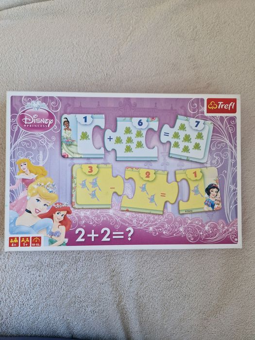 Trefl dodawanie z księżniczkami Disney'a,