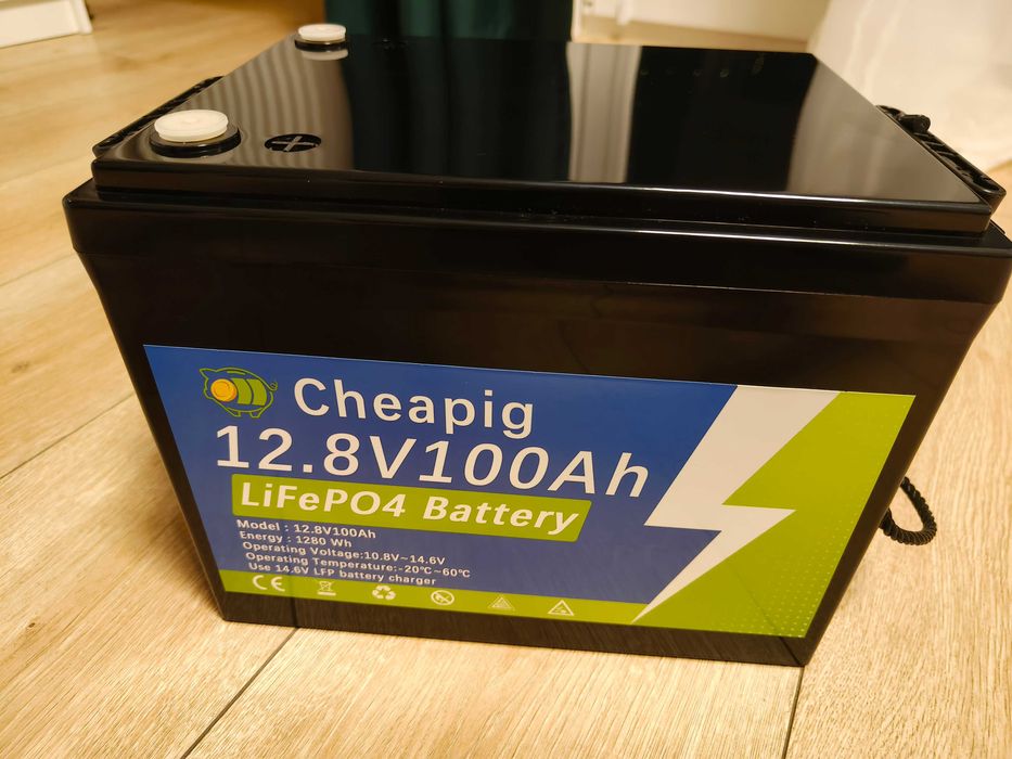 NOWY Akumulator LiFePO4 12V 100Ah 1280Wh Kamper łodka Fotowoltaika