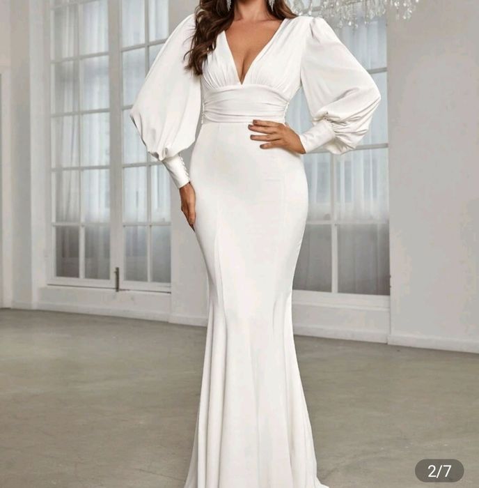 suknia ślubna satyna