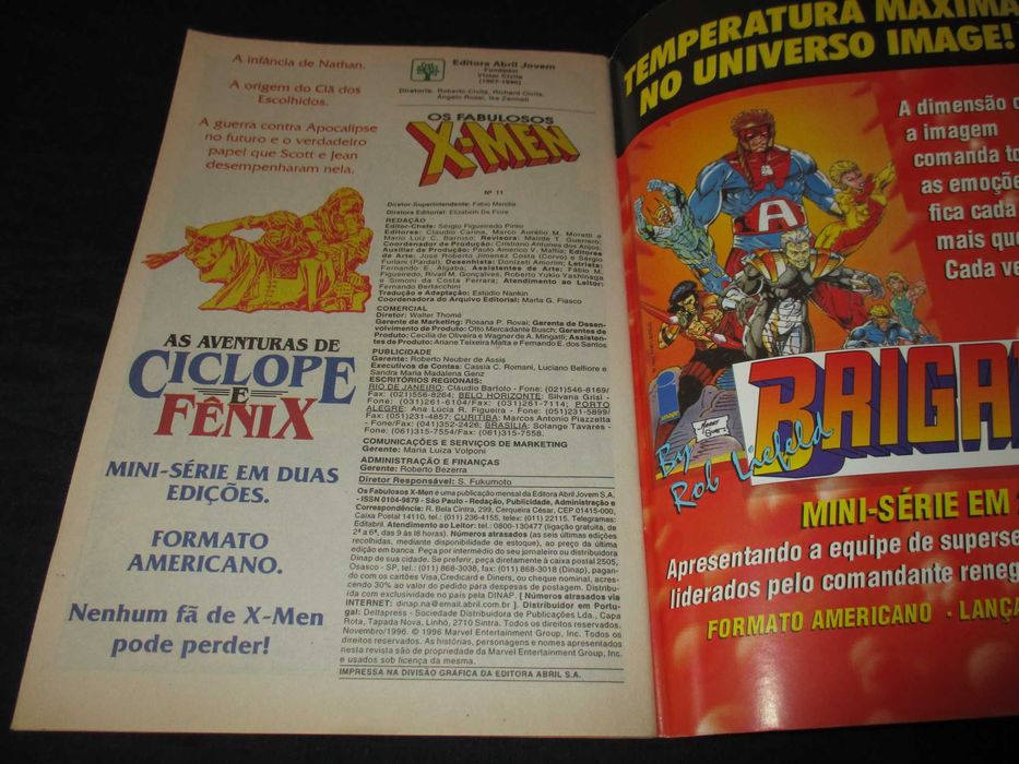 Livros BD Os Fabulosos X-Men 11 e 12 Abril Marvel