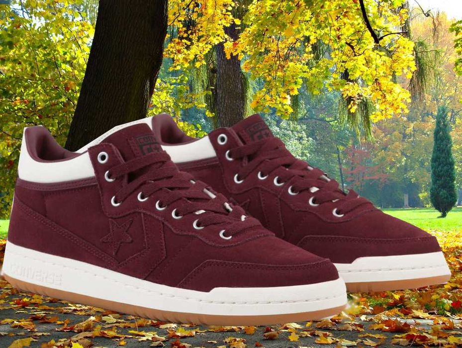 Buty Converse Fastbreak, ładne sneakersy skóra zamsz, top oferta