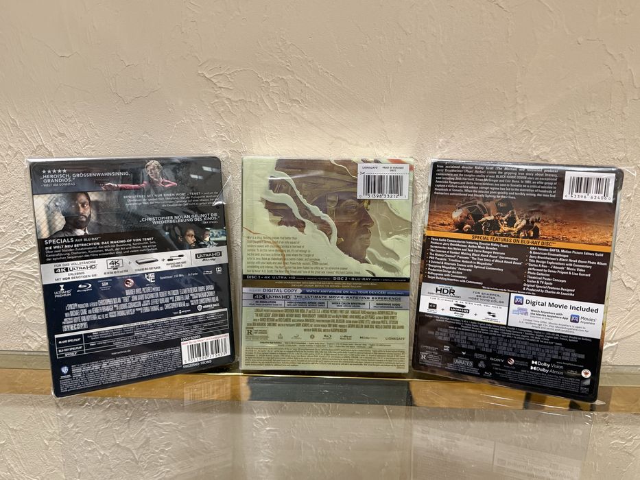 Колекція з 6 стілбуків steelbook 4K Ultra HD