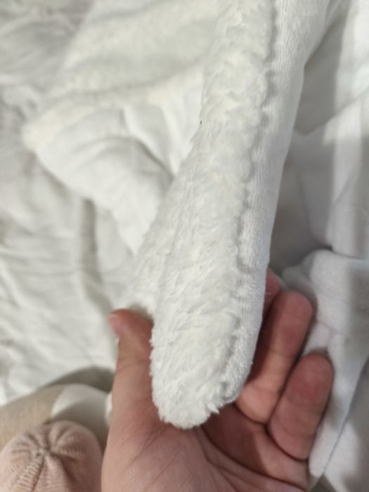 Теплий комплект на виписку з пологового будинку Ромбік білий